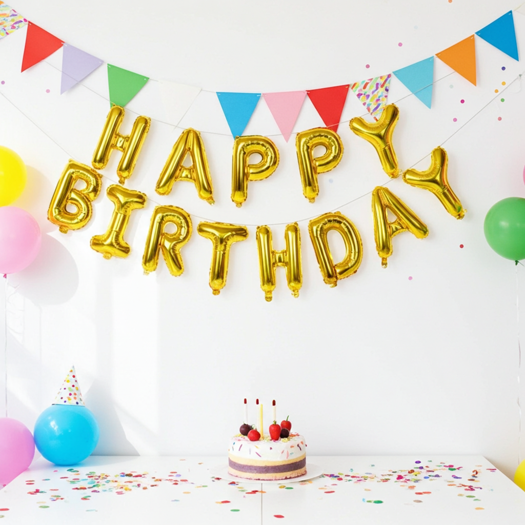 Happy Birthday Letters Banner