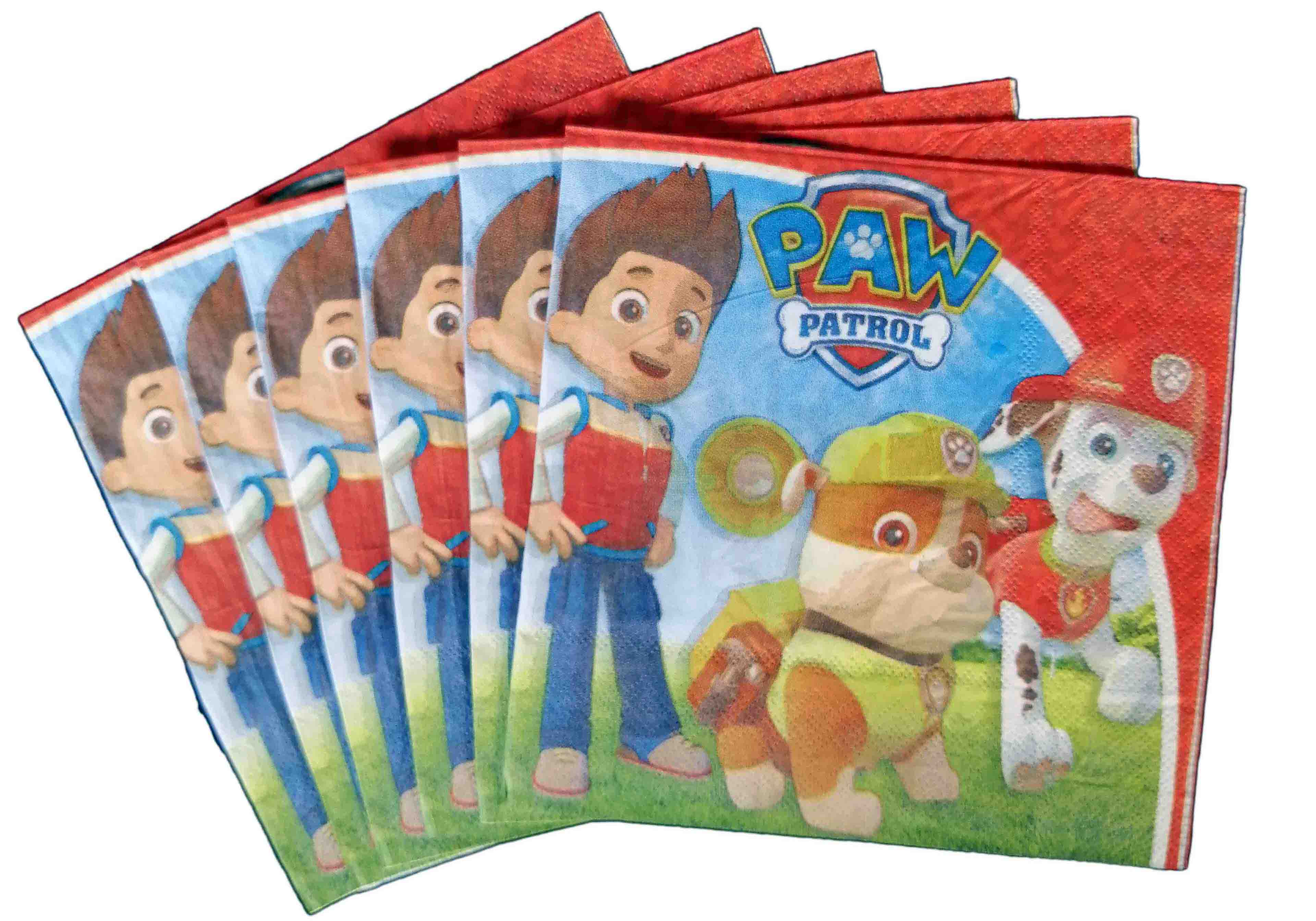 PAW PATROL NAPKINS 6 PCS