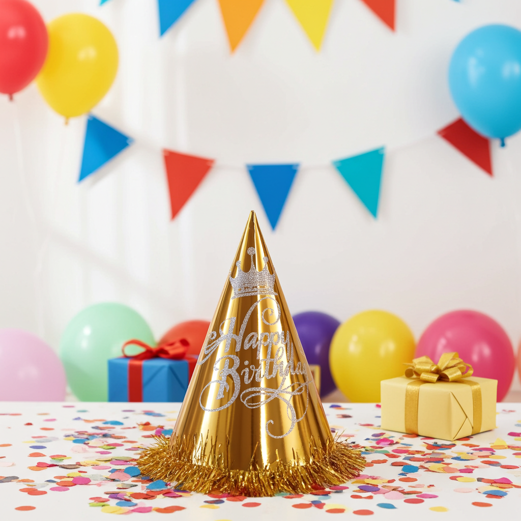 طربوش عيد ميلاد لامعة 
