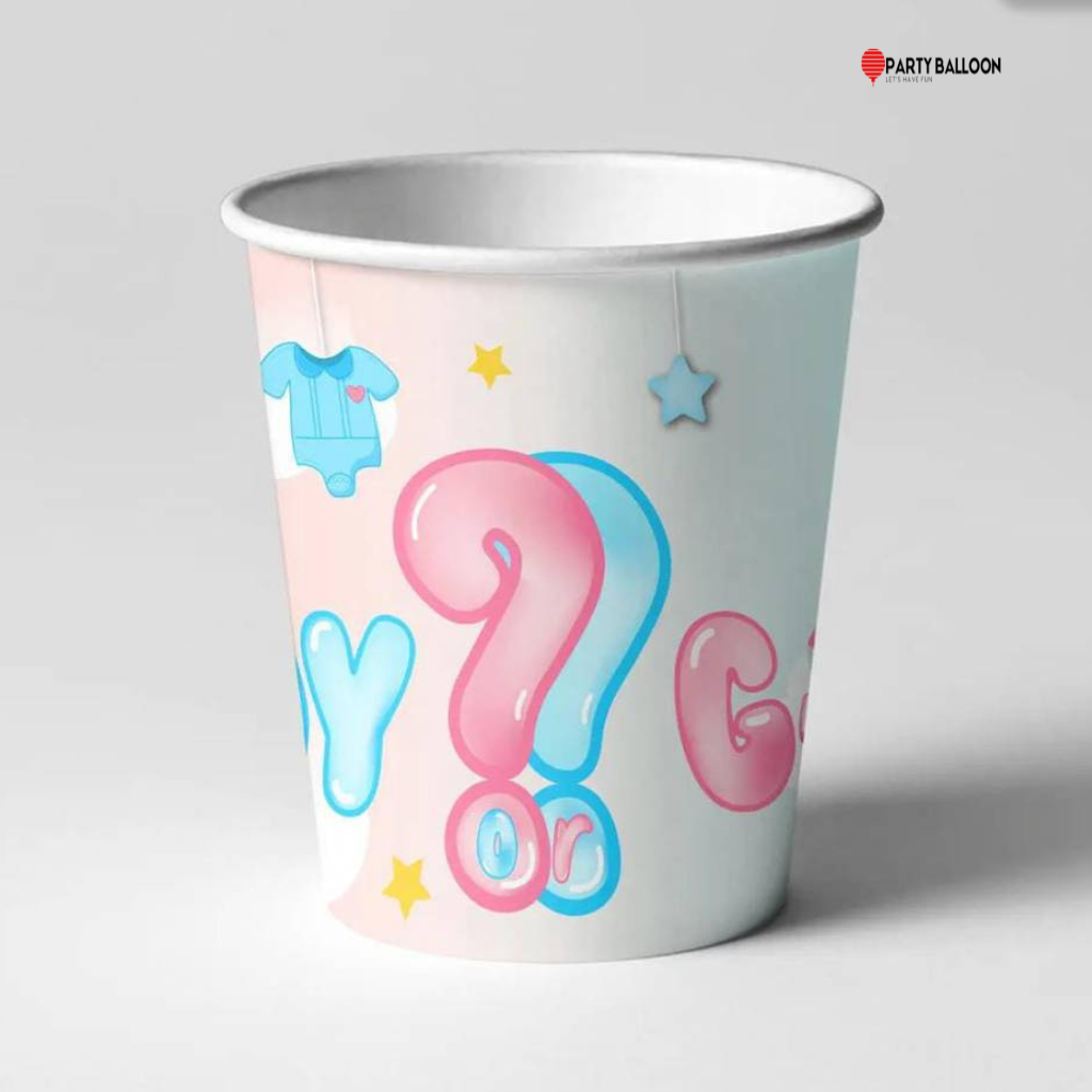 Gender reveal cups 