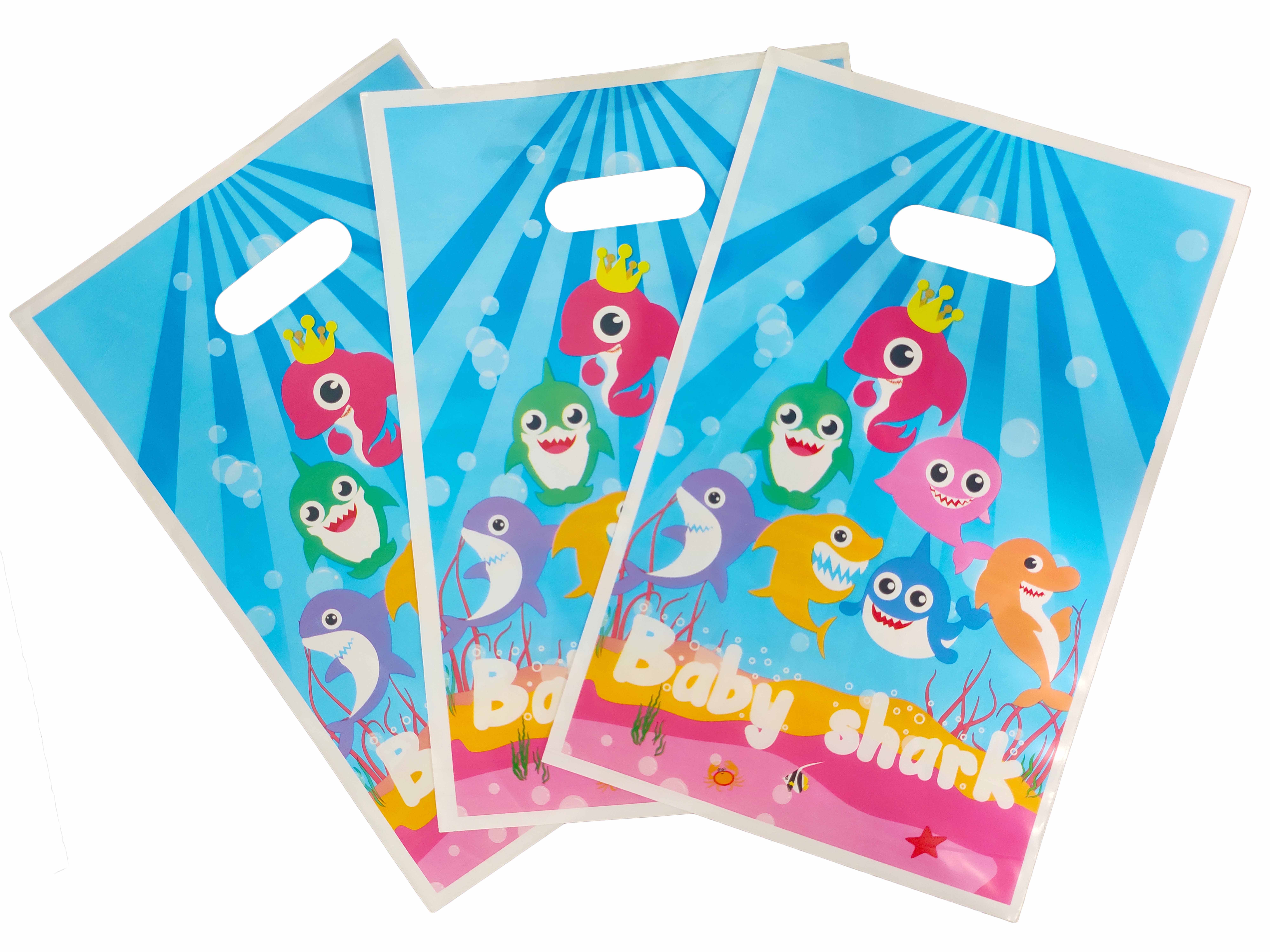 BABY SHARK GIFT BAGS SET 6PCS 