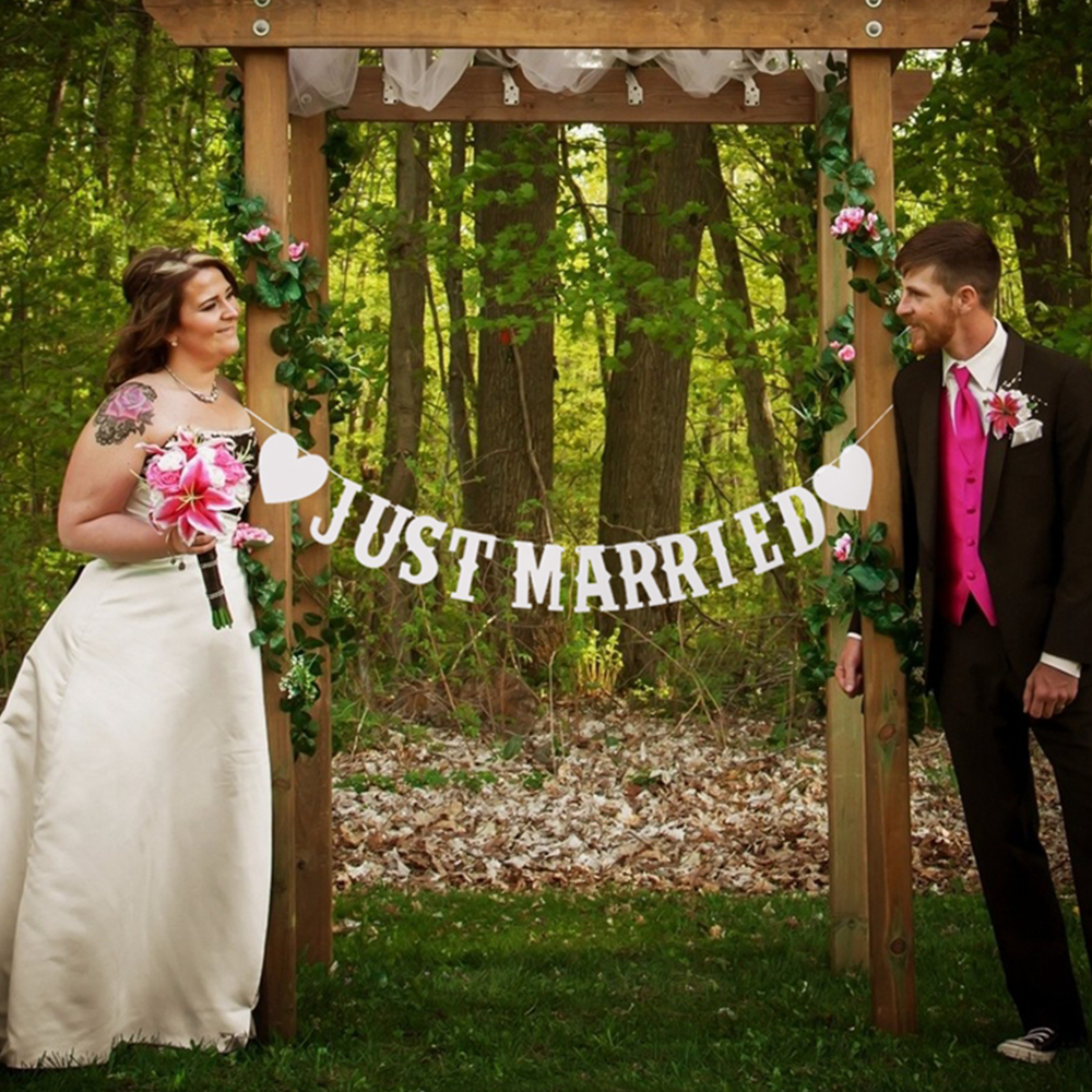 JUST MARRIED BANNER