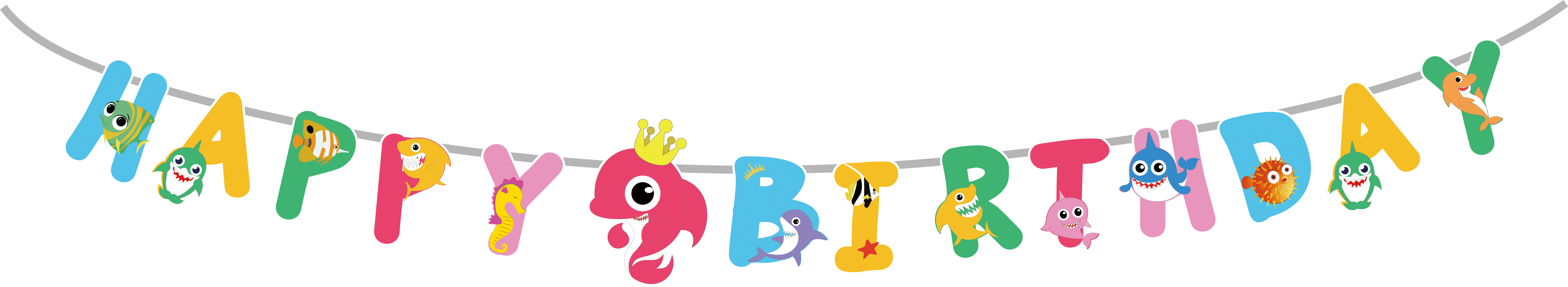 BABY SHARK BANNER SIZE 1.80 M