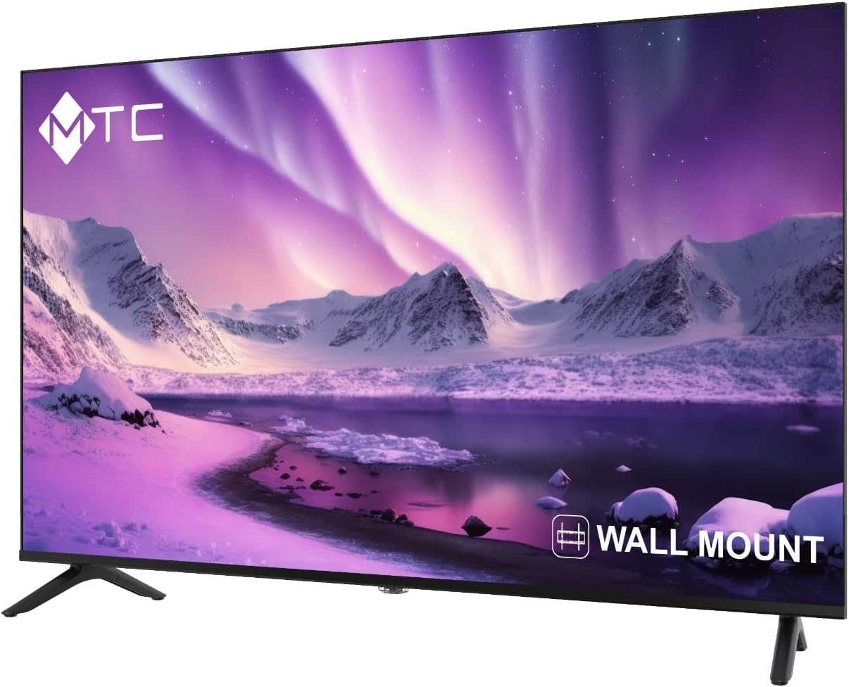  ام تي سي تلفزيون LED HD مقاس 32 بوصة، موديل MTCHD32NK24 – HDMI، USB، تصميم نحيف 