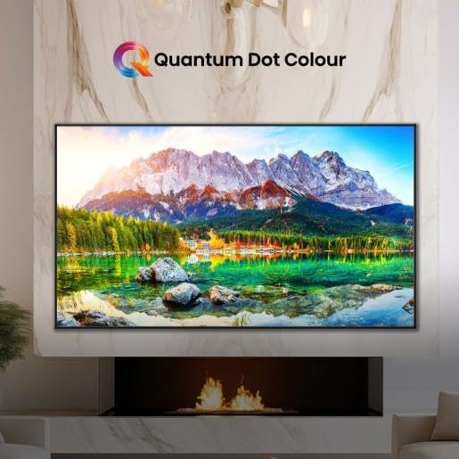 شاشة تلفزيون هايسنس الذكية 100E72N، بحجم 100 بوصة، دقة 4K، تقنية QLED، معدل تحديث 120 هرتز، 4 منافذ HDMI، و2 منفذ USB 