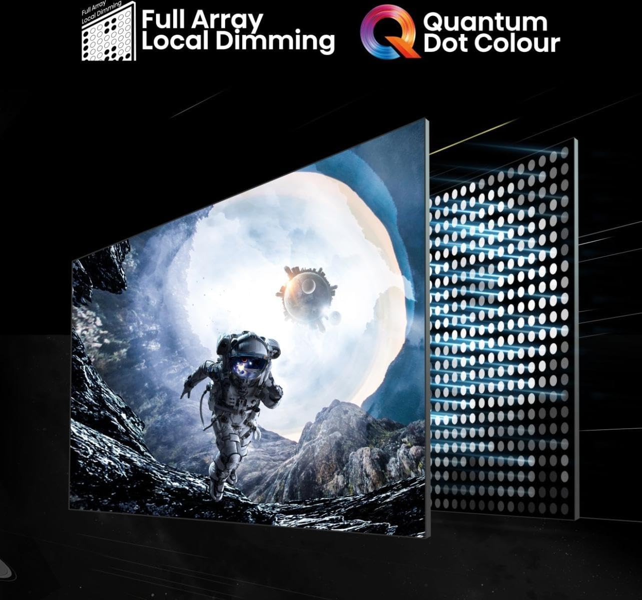  هايسينس تلفزيون ذكي 85 بوصة، QLED، 4K Ultra HD، دولبي اتموس، نظام تشغيل فيدا سمارت، 144 هرتز، وضع اللعب، صورة الذكاء الاصطناعي 85Q72Q، اسود 
