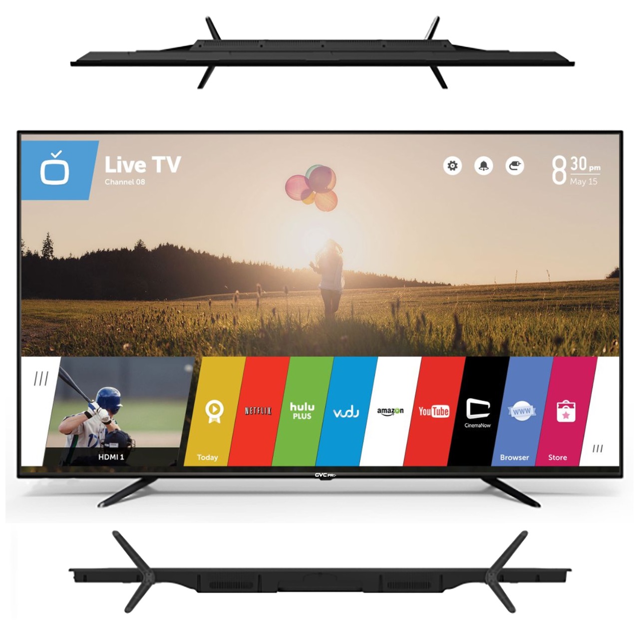  شاشة جي في سي برو 4K,WebOs سمارت 55بوصة 