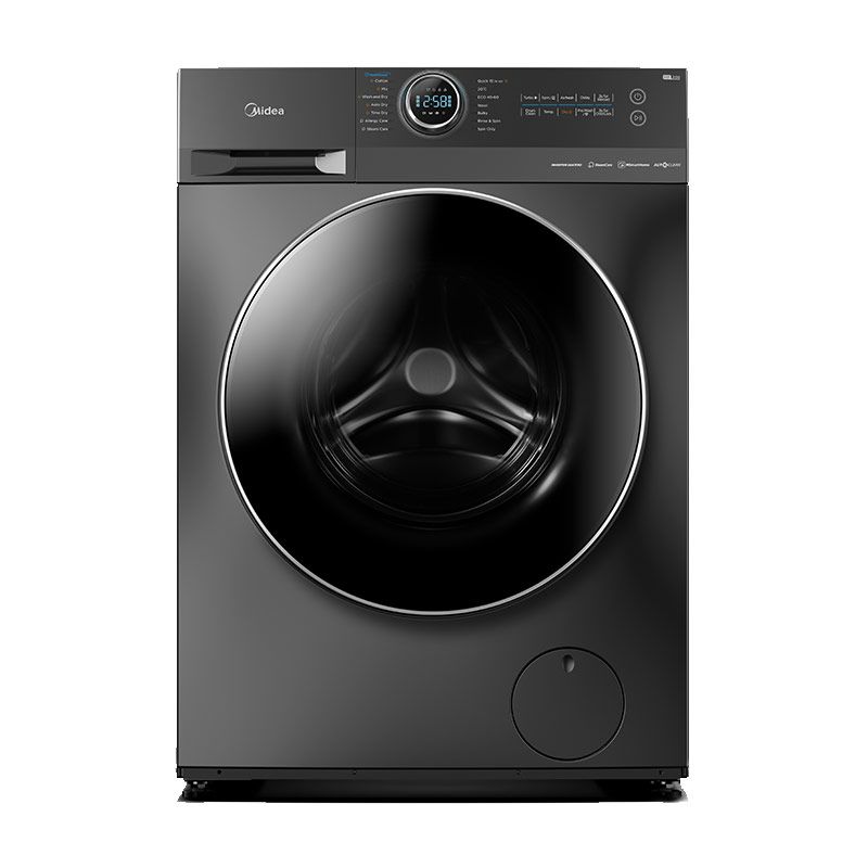  غسالة بتحميل أمامي سعة 10 كجم بـ 14 برنامج MF200W100W1TSA من ميديا، تيتانيوم 