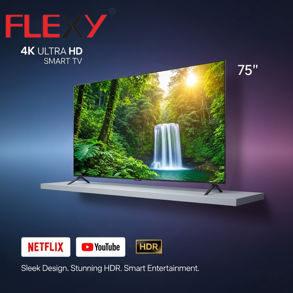  شاشة فلكسي 75 بوصة سمارت FX75UWEBSY 4K 