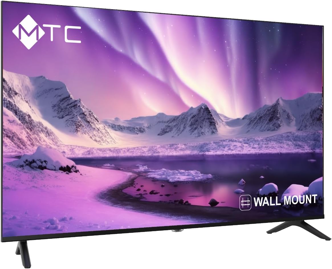  ام تي سي تلفزيون LED HD مقاس 32 بوصة، موديل MTCHD32NK24 – HDMI، USB، تصميم نحيف 