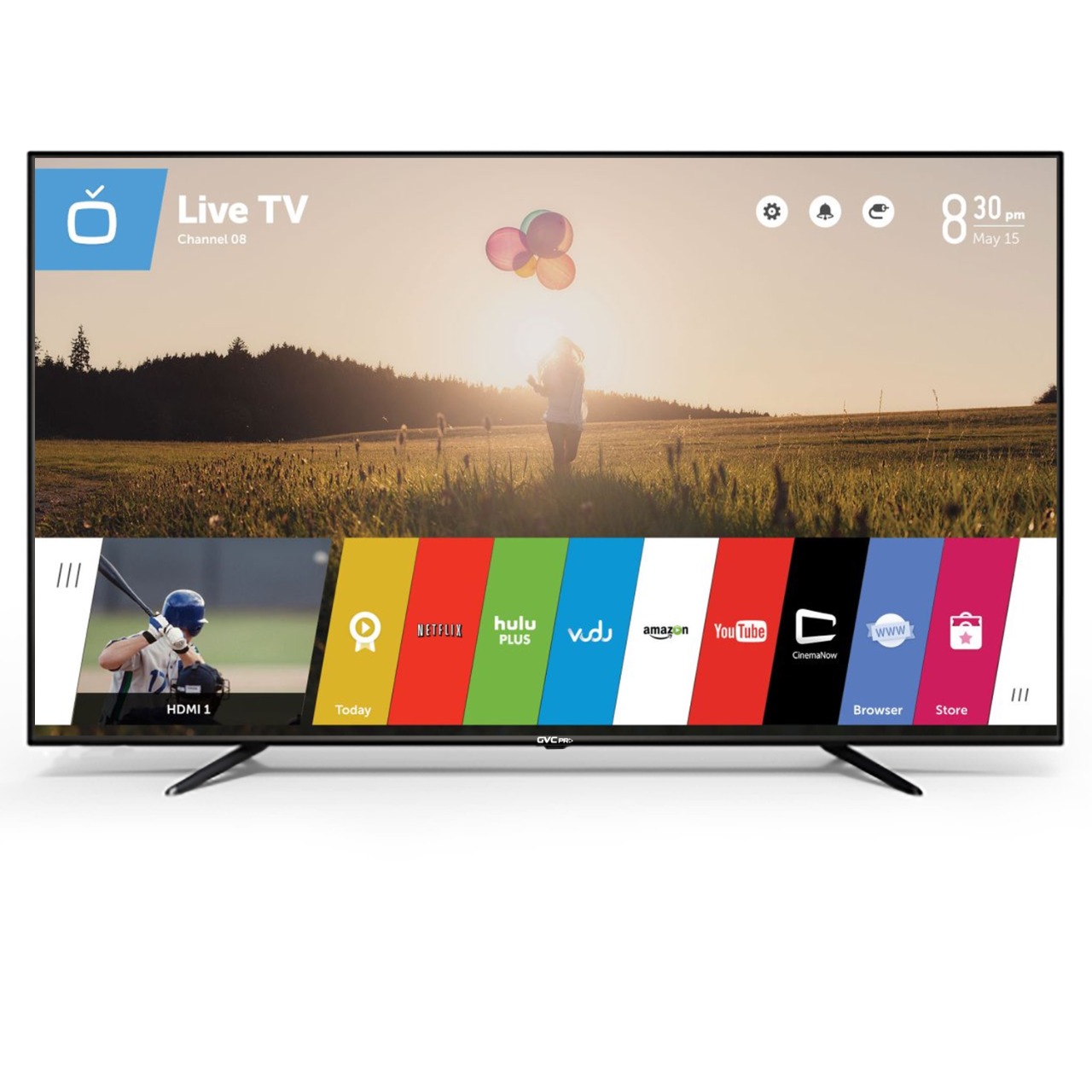  شاشة جي في سي برو 4K,WebOs سمارت 55بوصة 