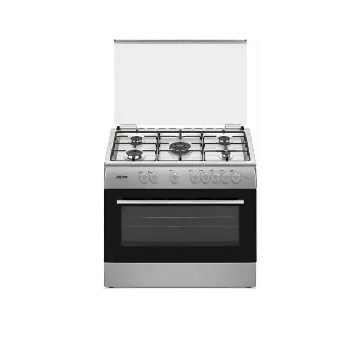 فرن غاز أرو مقاس 60×90 سم, عدد 5عين , أمان كامل, استيل - صناعه تركي RO-9060GSKS  