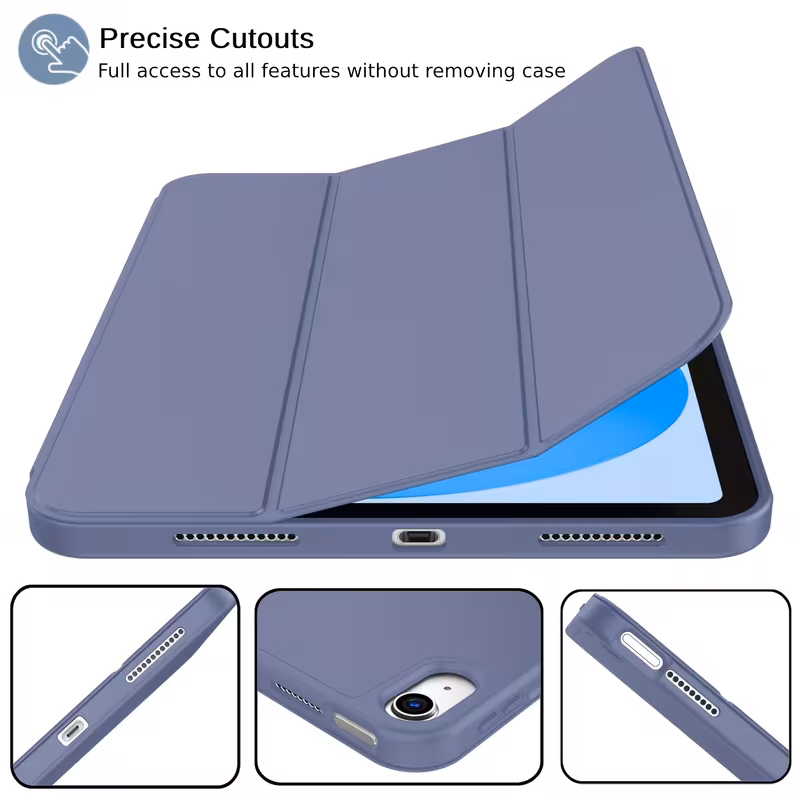  Tablet Case for Ipad 10Th/11Th (16) PU Leather Magnetic Flip Stand Cover Soft Back Shell Auto Wake Up And Sleep 