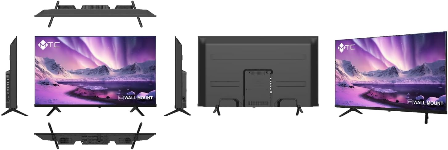  ام تي سي تلفزيون LED HD مقاس 32 بوصة، موديل MTCHD32NK24 – HDMI، USB، تصميم نحيف 