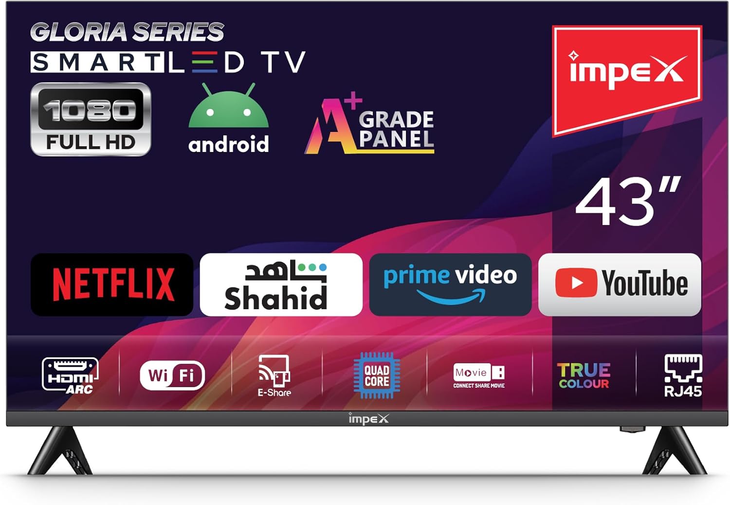  شاشة امبكس 43 سمارت اندرويد 14 