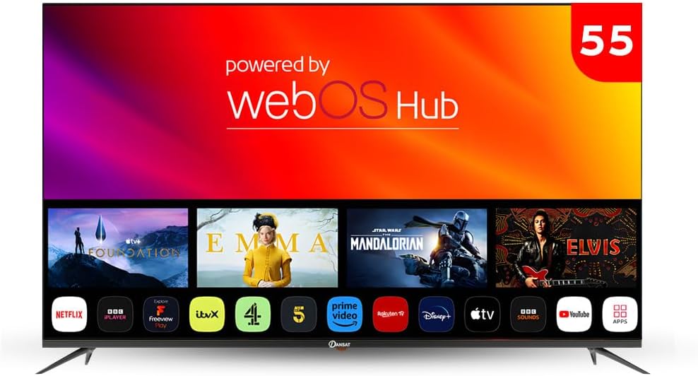  تلفزيون من دانسات بشاشة ٥٥ بوصة، بدقة 4K، موديل DTD55UWS، بتقنية إل إي دي 