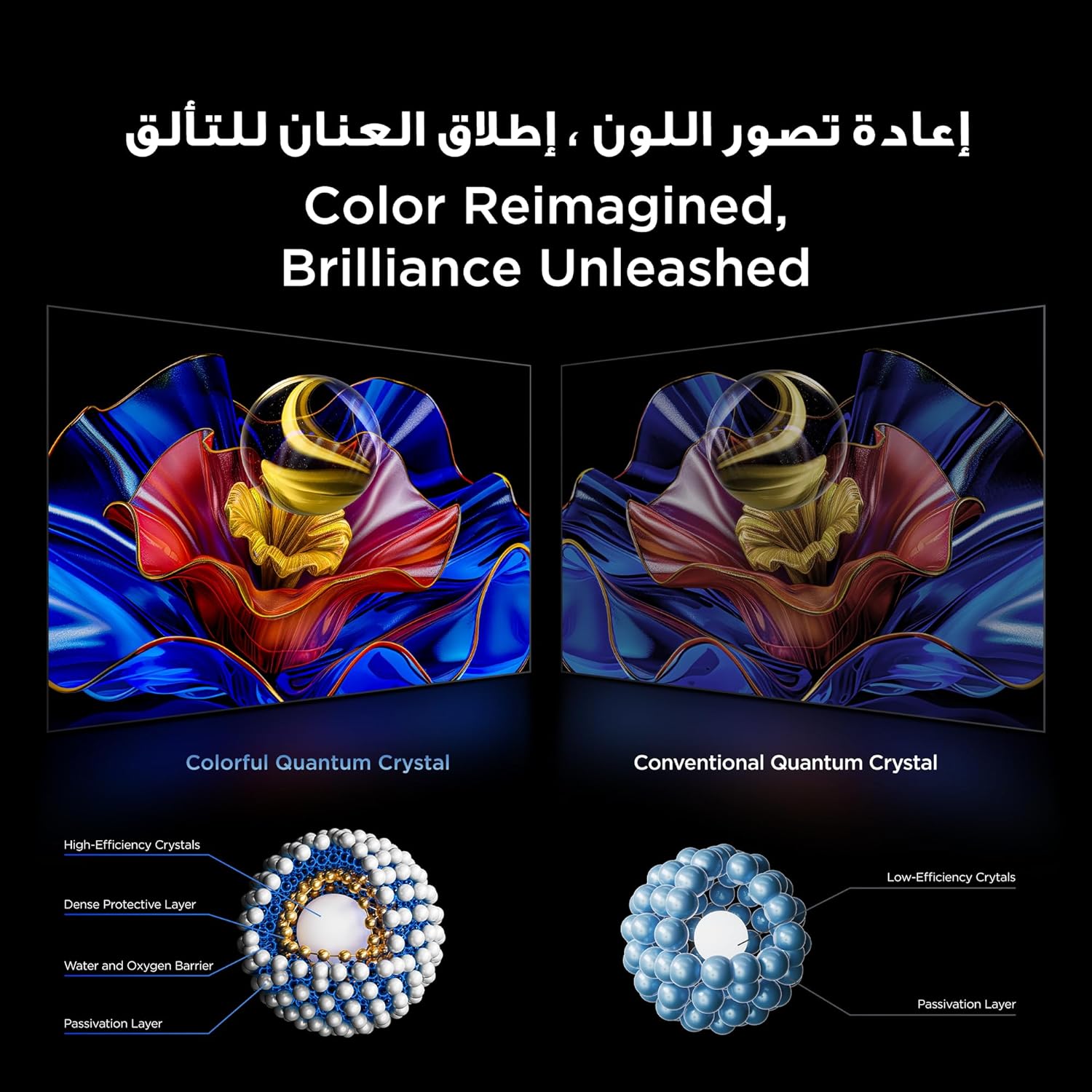  تي سي ال TCL تلفزيون ذكي 98 بوصة QLED – 4K 144Hz نظام جوجل تي في 4K QLED Google TV Gaming 