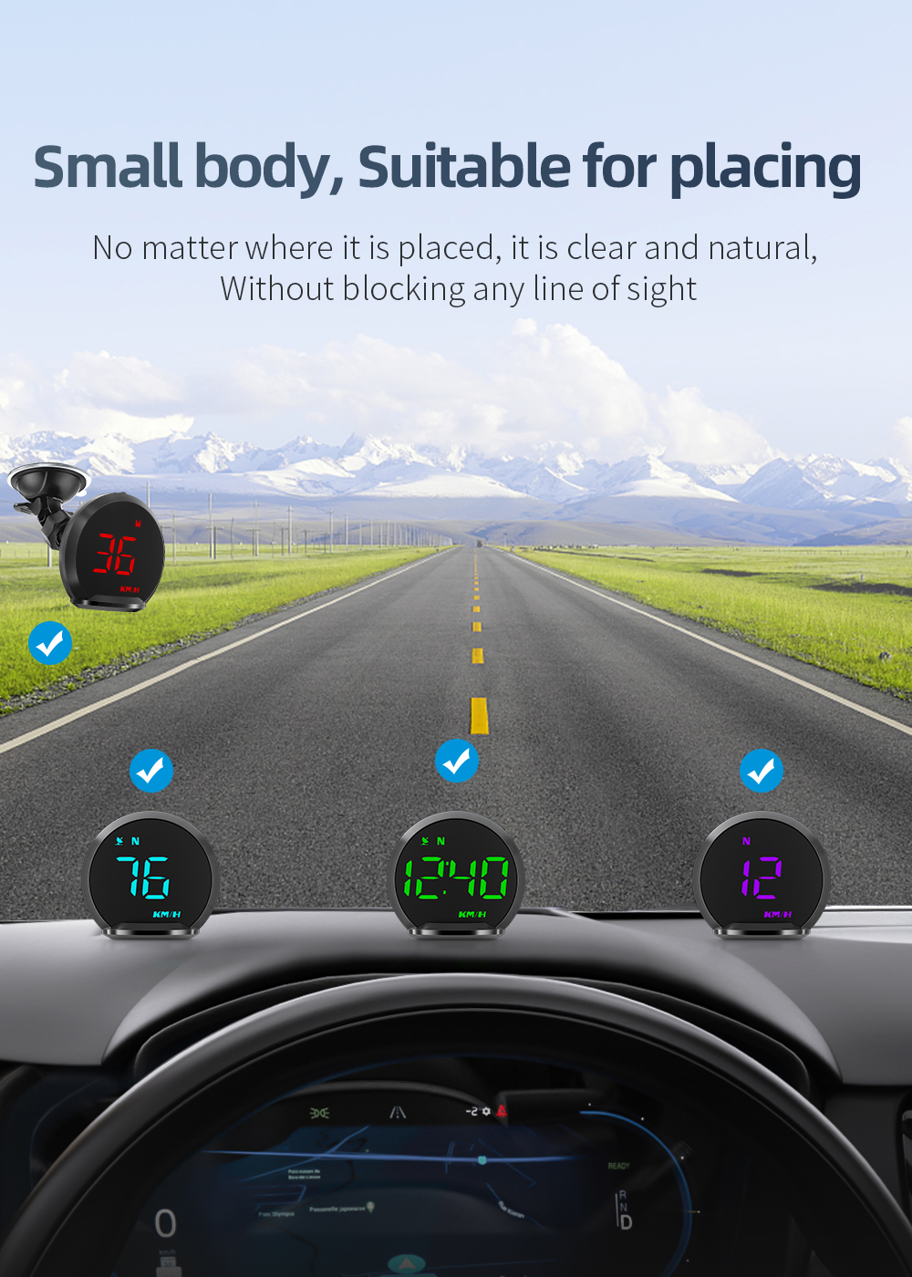 G13 GPS Head Up Display Automotive HUD Universal Tachometer Digital Clock  High-definition Head Up Camera For All Car - AliExpress