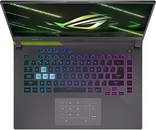 لاب توب اسوس روج استريكس للألعاب G513 اي ام دي رايزون7 6800H, الرامات 16 جيجا, سعة التخزين 512 جيجا اس اس دي, كرت الشاشة جيفورسRTX 3050 4GB, الشاشة 15.6 بوصة فل اتش دي, دوس, رمادي