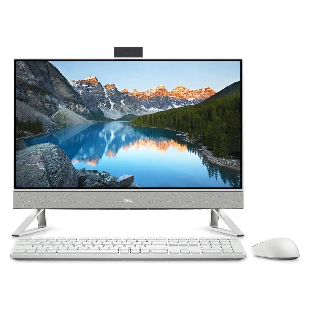 مكتبي ديل  Inspiron AIO 5410 الكل في واحد انتل كور آي5-1235U, الرامات 8 جيجا, سعة التخزين 1تيرا+256 جيجا SSD, كرت الشاشة جيفورس MX550 2GB, الشاشة 23.8 بوصه FHD باللمس, ويندوز 11 هوم, ابيض
