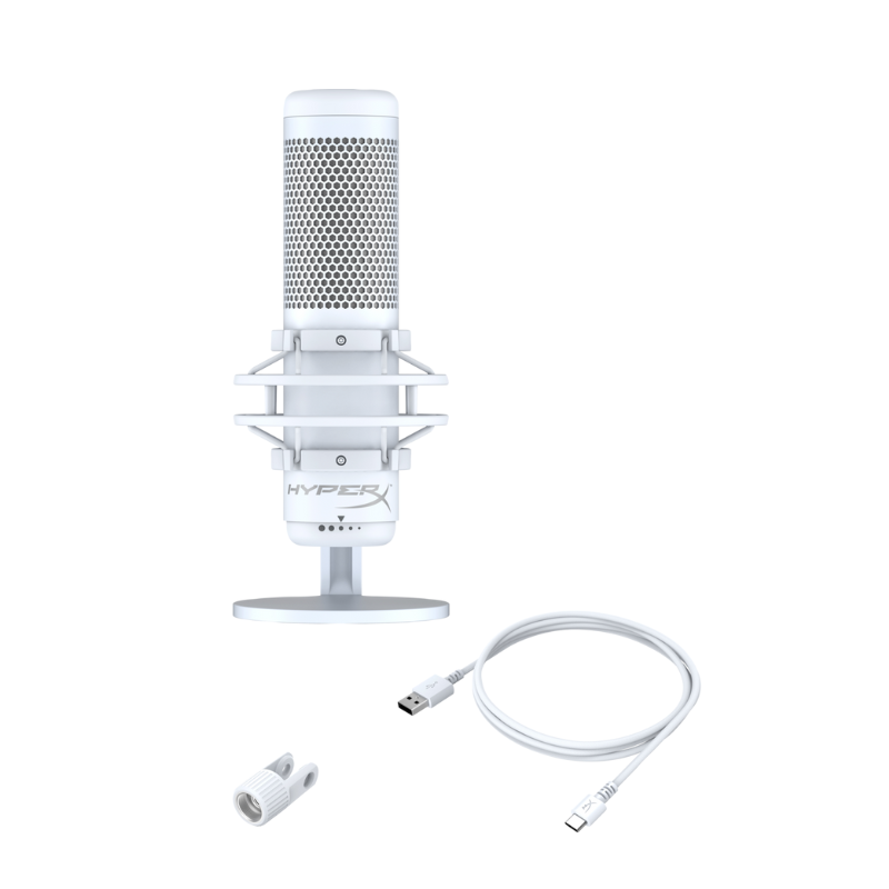 HyperX QuadCast S RGB USB Microphone (519P0AA) WHITE