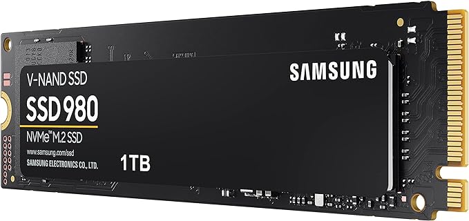 内蔵型SSD Samsung SSD 980 1TB NVMe M.2 قرص صلب SSD سامسونج, 1تيرا, (M.2 980 NVMe, MZ-V8V1T0BW) - أفضل الأسعار