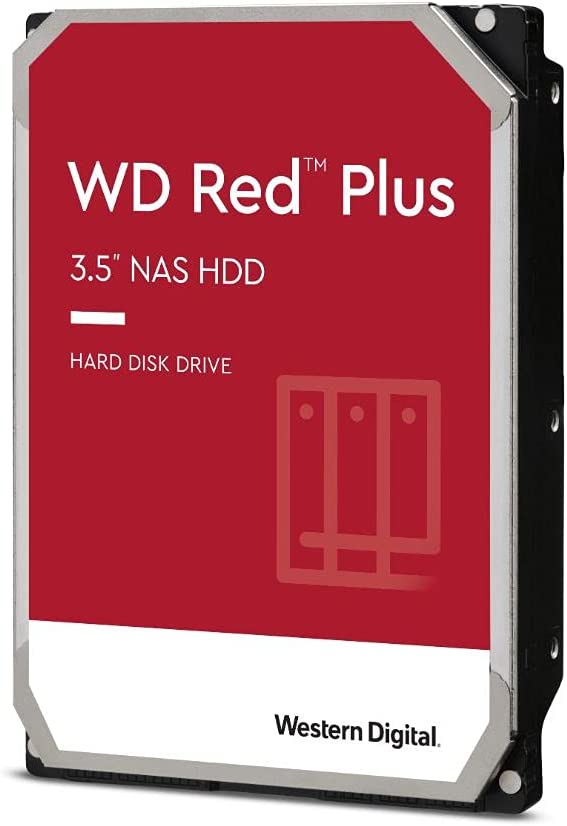 قرص صلب داخلي من ويسترن ديجيتال WD Red Plus سعة 1 تيرابايت NAS, فئة 5400 دورة في الدقيقة ، SATA 6 جيجابت / ثانية ، ذاكرة تخزين مؤقت سعة 64 ميجابايت ، 3.5 بوصة