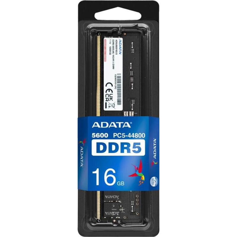 RAM DDR5 ADATA, AD5U560016G-S, 1X16GB 5600MTs, For PC