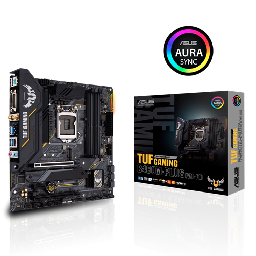 ASUS TUF Gaming B460M-Plus WiFi 6, LGA1200, (Intel 10th Gen) Micro ATX Gaming Motherboar, Intel 1Gb LAN, USB 3.2 gen 1 Front Panel Connector, addressable Gen 2 RGB Header, Aura Sync