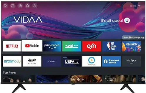 4kفيشر  تلفزيون 55 انش سمارت الترا اتش دي - BLED-H55UHD