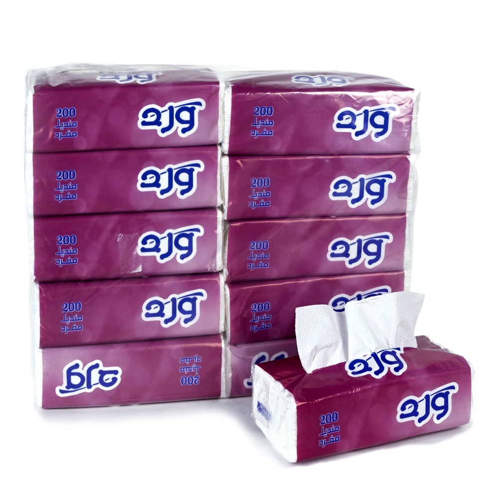  Facial Tissues Ward - 200 Tissue 2 Ply x 10 Nylon Packs