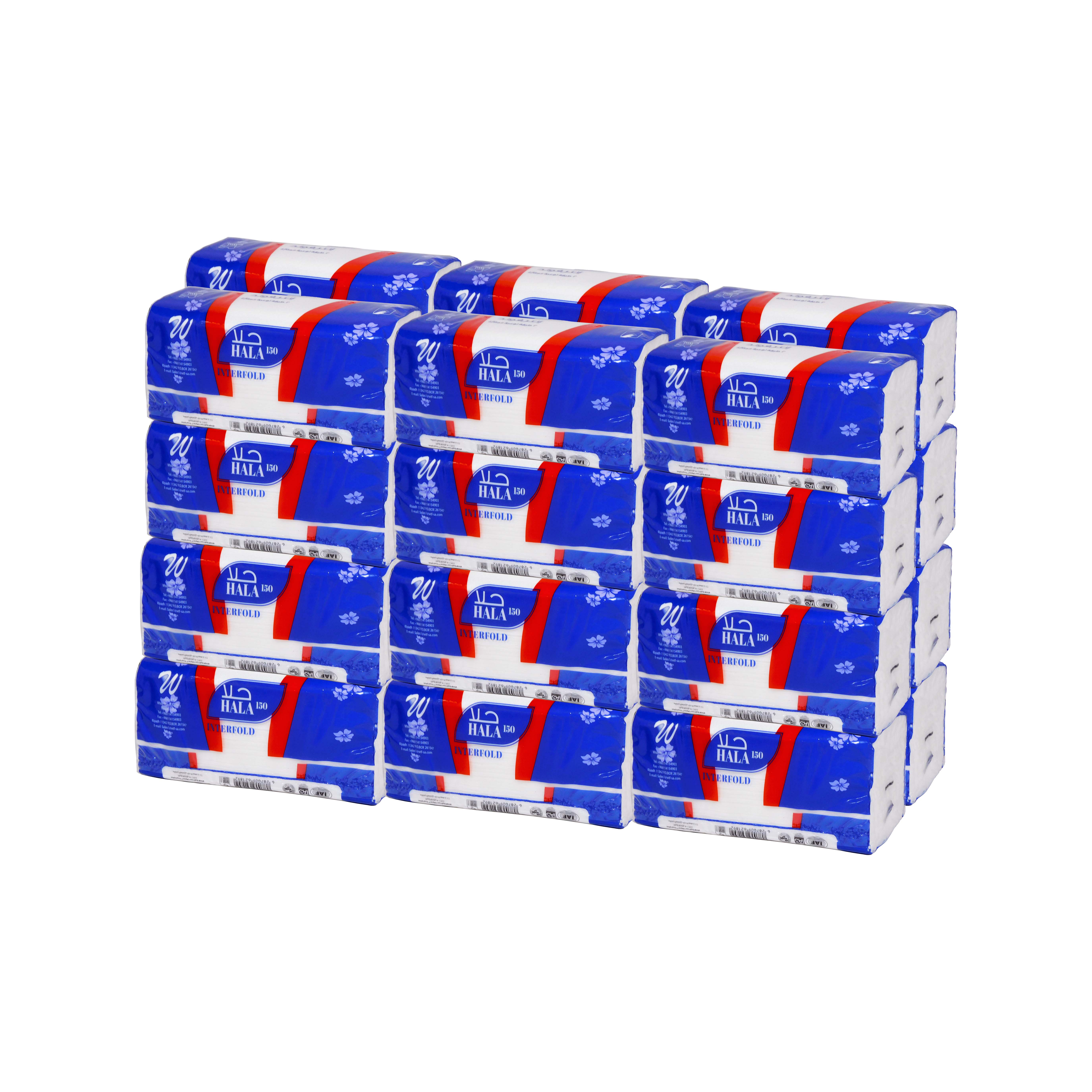 Inter Fold Hala 150  Towel × 24 Packs