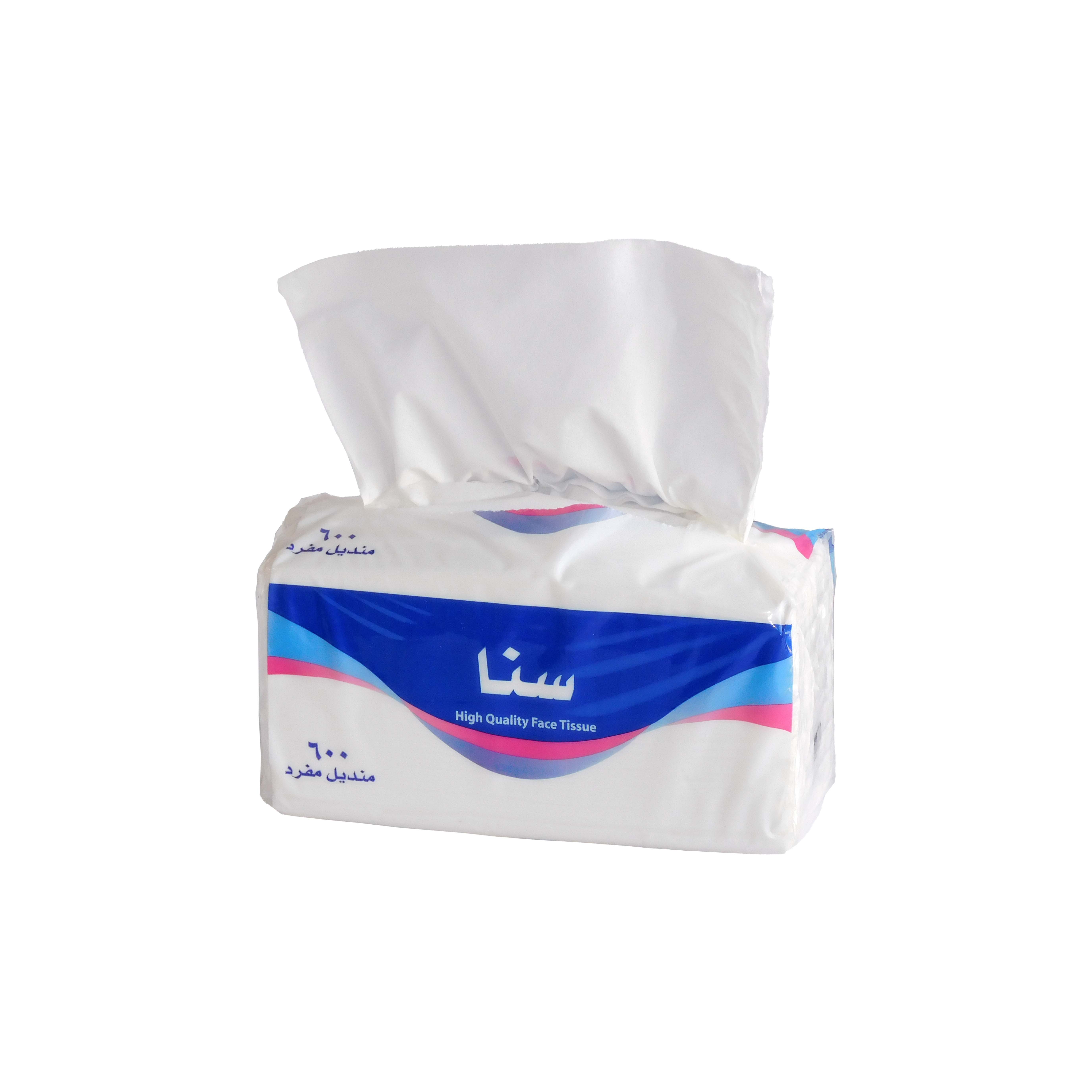  مناديل وجه سنا ٦٠٠ مفرد