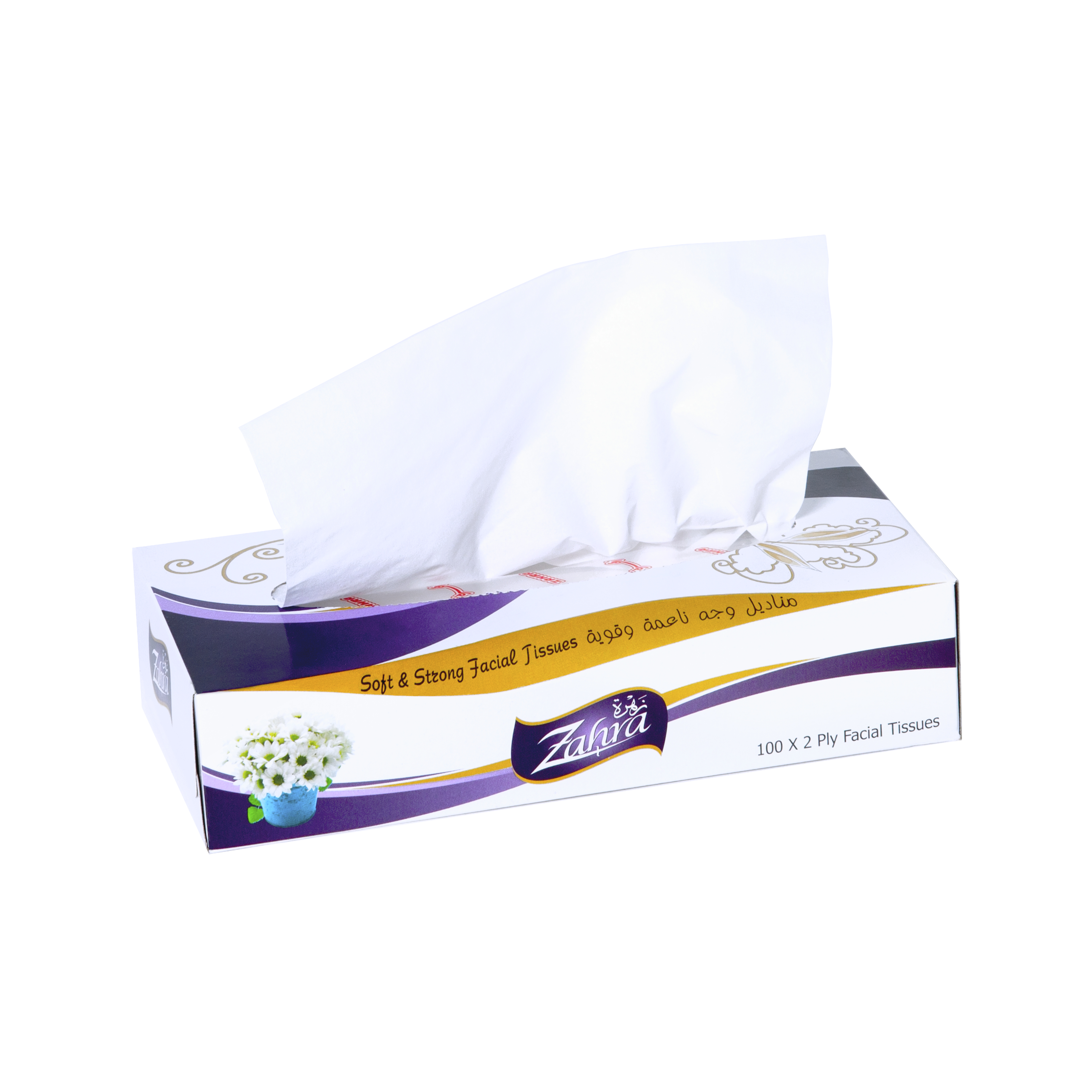 Box Facial Tissues Zahra - 50 Tissue 2 Ply