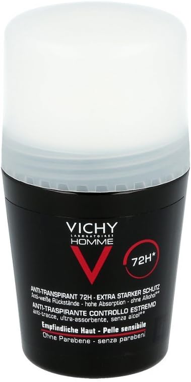  Vichy Homme Roll On Deodorant Extreme Control 72H, 50ml 