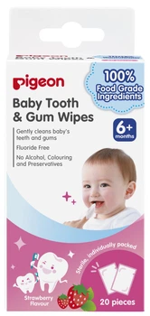  Pigeon Tooth&Gum Wipes 20 PCs Strawberry 
