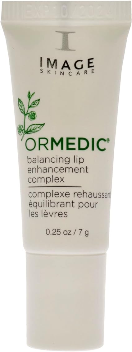  IMAGE Skincare, Ormedic pH Balancing Lip Enhancement Complex, Deep Hydration Lip Plumper Peptides for Fuller Lips, Clear, 0.25 fl oz 