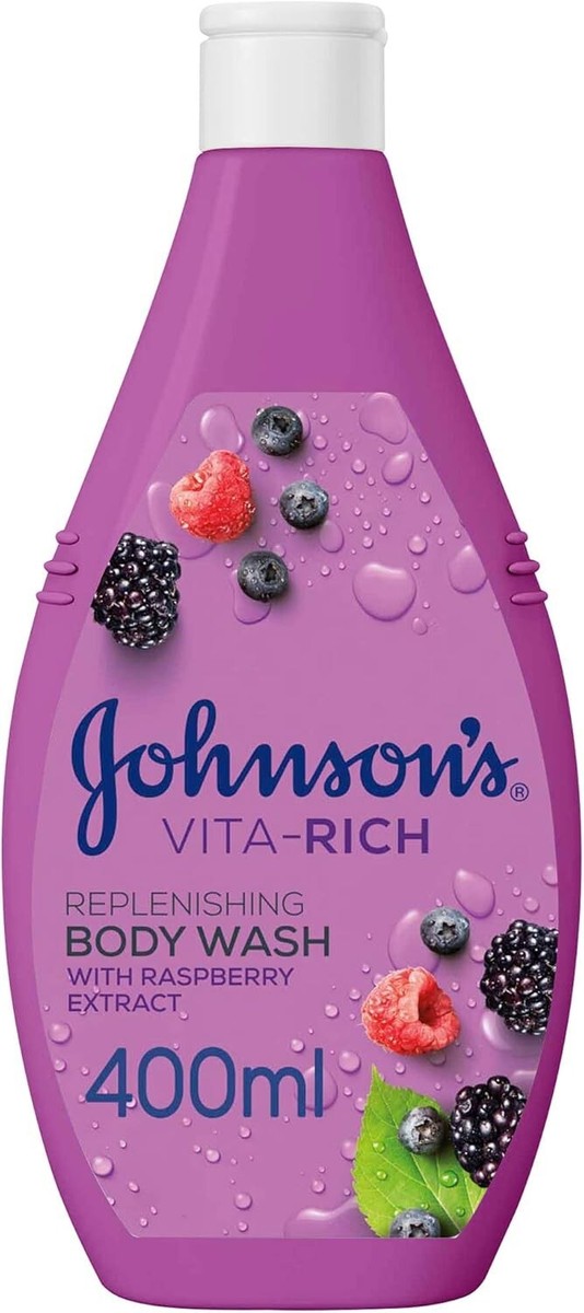  Johnson's Body Wash With Raspberry Extract 400 ml 