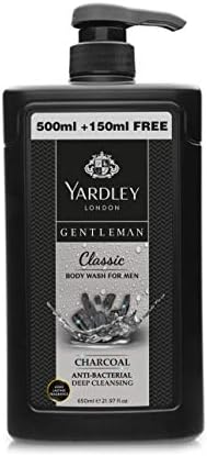  Yardley London Body Wash Gentleman Classic For Men'S, Anti Bacterial Deep Cleansing, 650 Ml 