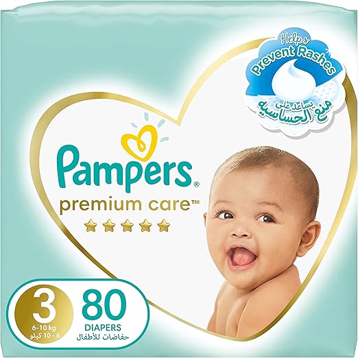  Pampers Premium Care Diapers No.3 (80D) 