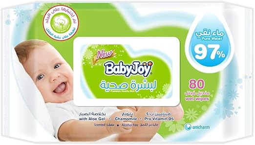  بيبي جوي البشرة الصحية، 80 منديل مبلَّل 