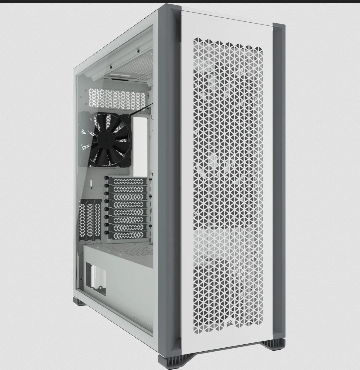 كورسير | صندوق الكمبيوتر| 7000D AIRFLOW Full-Tower ATX PC Case — ابيض