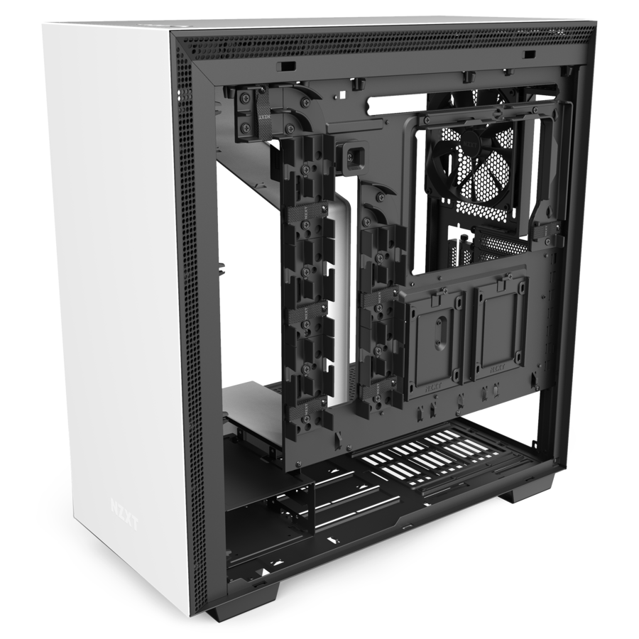صندوق كمبيوتر ابيض NZXT H710i