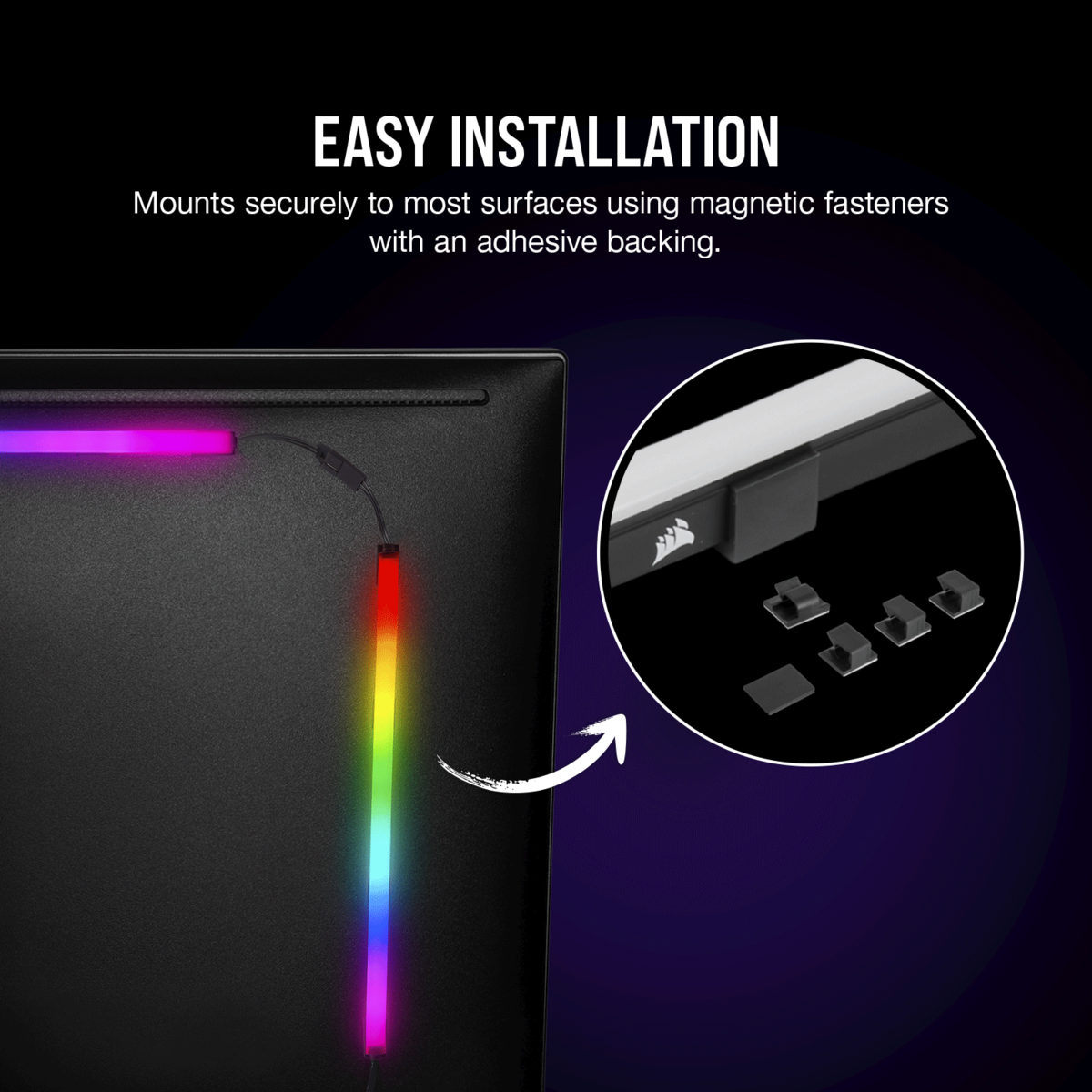 إضاءة iCUE LS100 Smart Lighting Strip Starter Kit