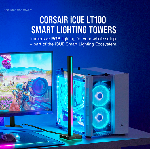  ستاند سماعة  (قطعتين) CUE LT100 Smart Lighting Towers Starter Kit