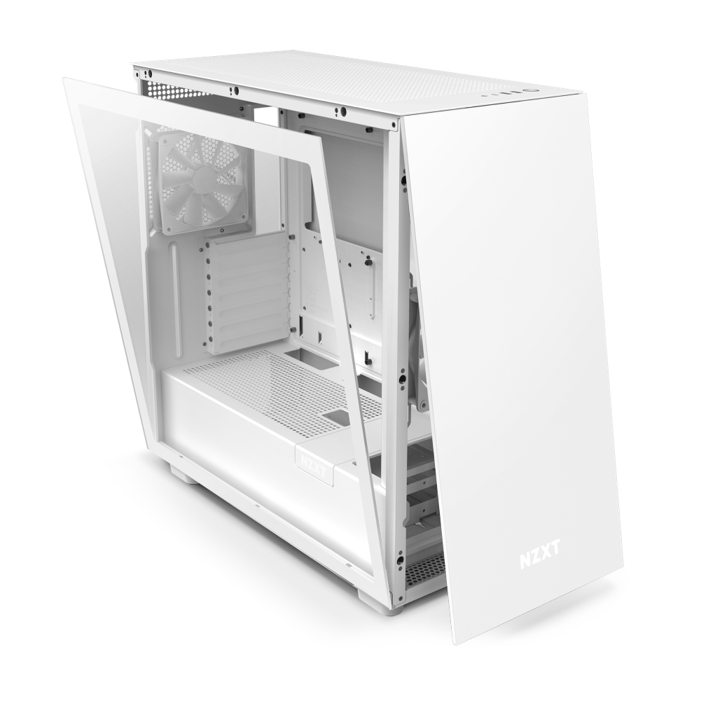 صندوق أبيض NZXT H7 - CM-H71BW-01 - ATX Mid Tower PC Gaming Case