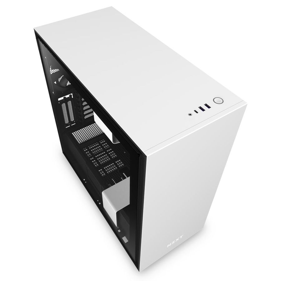صندوق كمبيوتر ابيض NZXT H710i