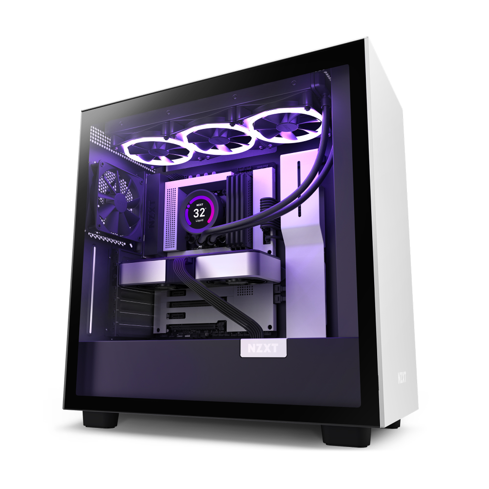 صندوق أبيض/أسود NZXT H7 - CM-H71BG-01 - ATX Mid Tower PC Gaming Case