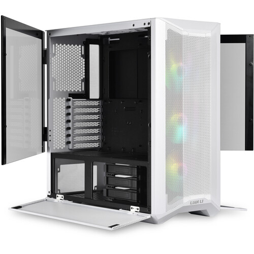  صندوق  أبيض Lian Li LANCOOL II Mesh RGB Mid-Tower Case (White)