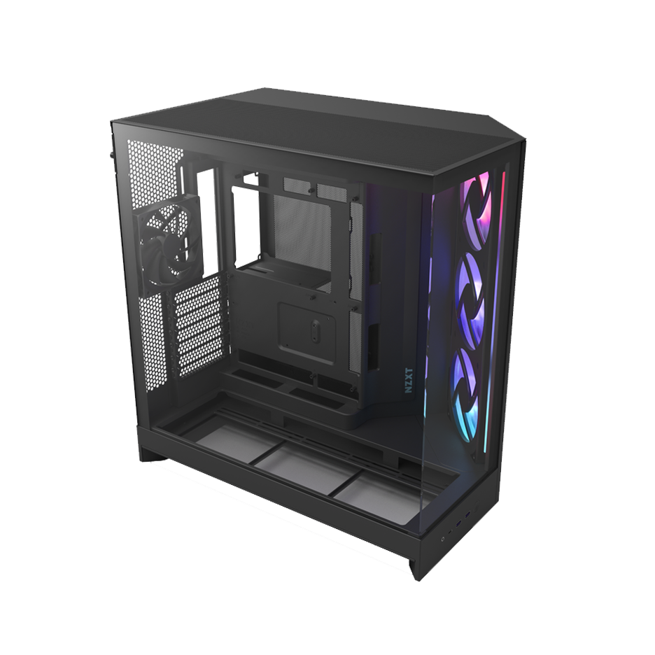 صندوق أسود NZXT H9 Flow RGB (2025) – Dual Chamber – 420mm Radiator